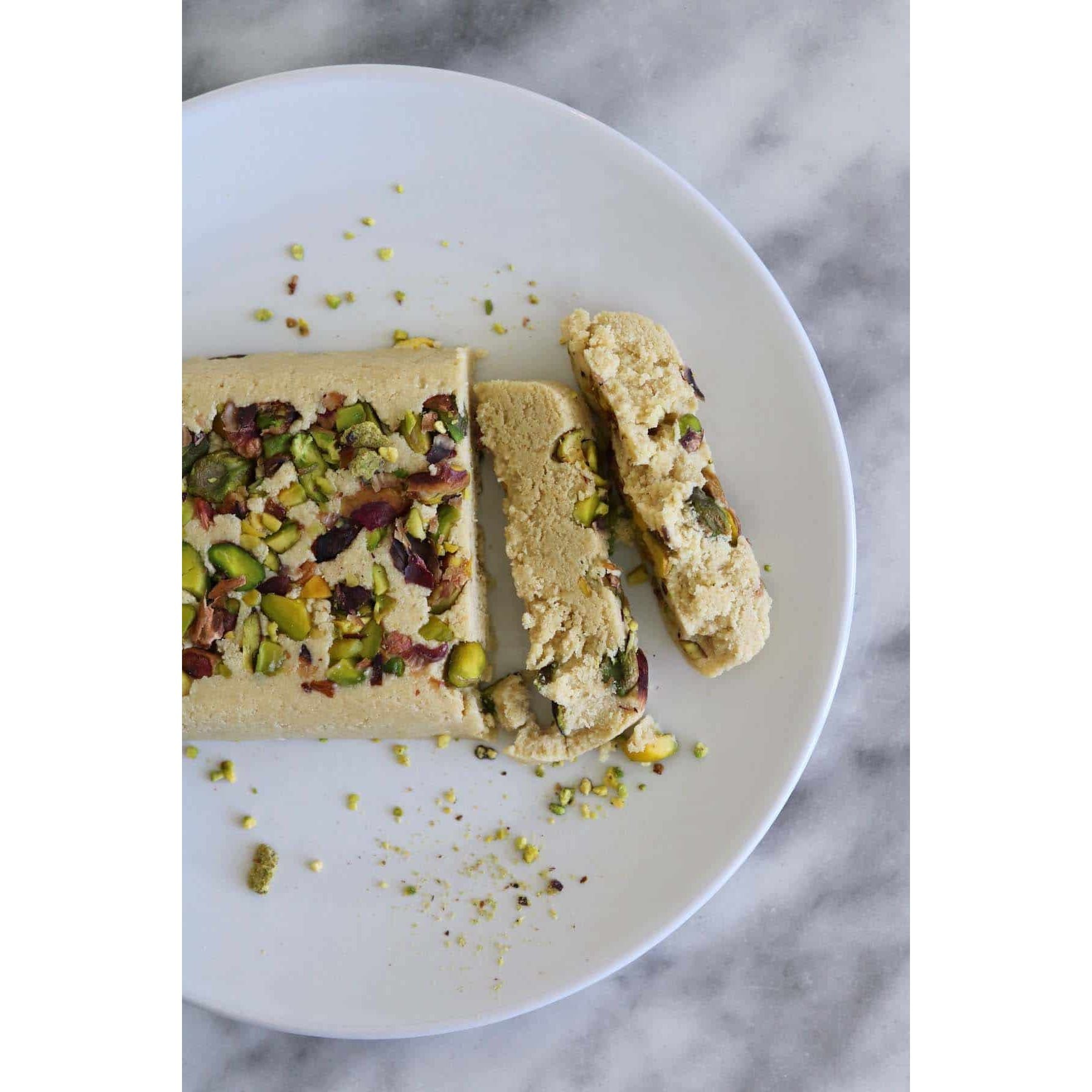 Delicious Halva With Pistachio - 1# Pack of 12 by ALBASHA