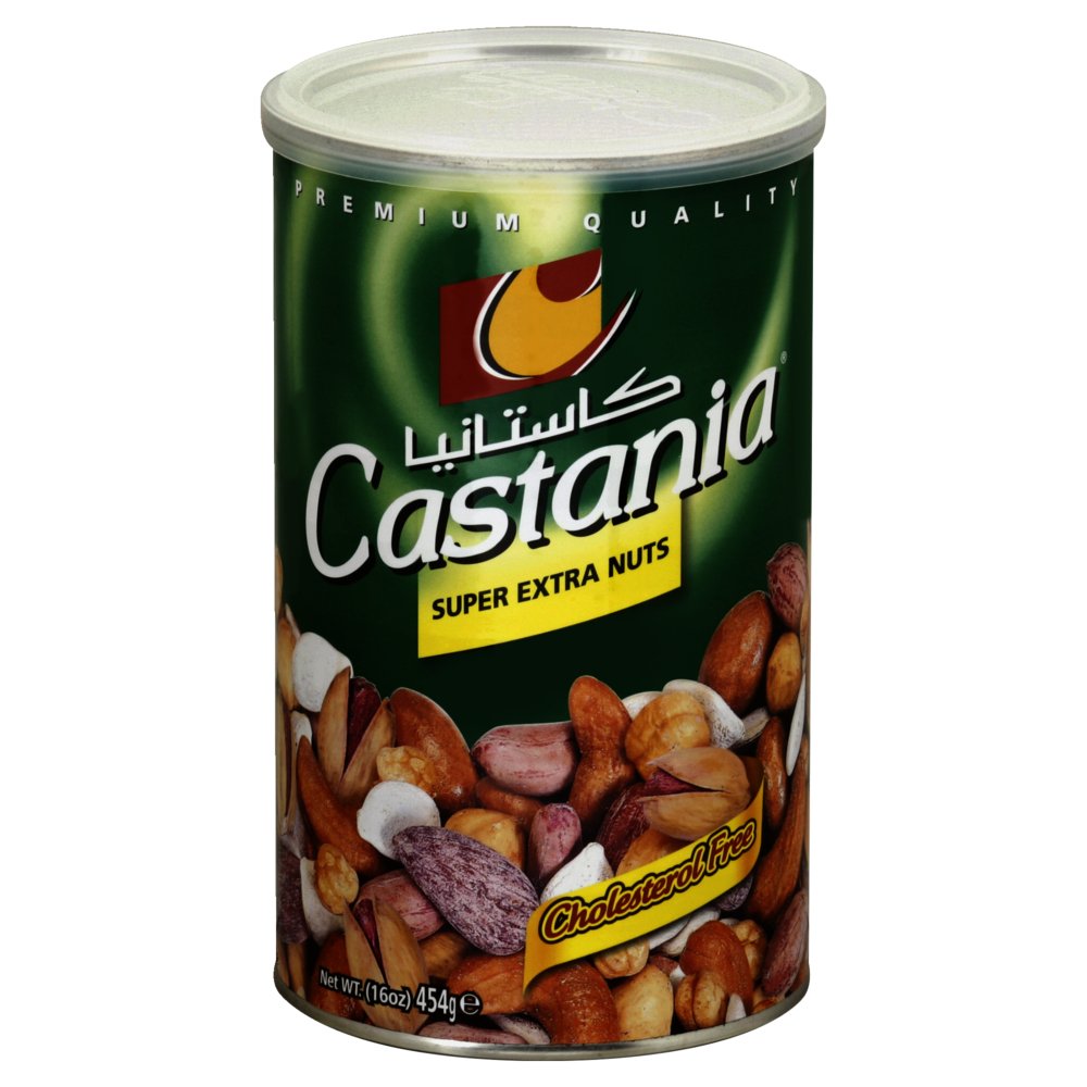 Castania Super Extra Nut Snack Mix – 16 Oz, Assorted Pistachios, Almonds, Cashews & Peanuts