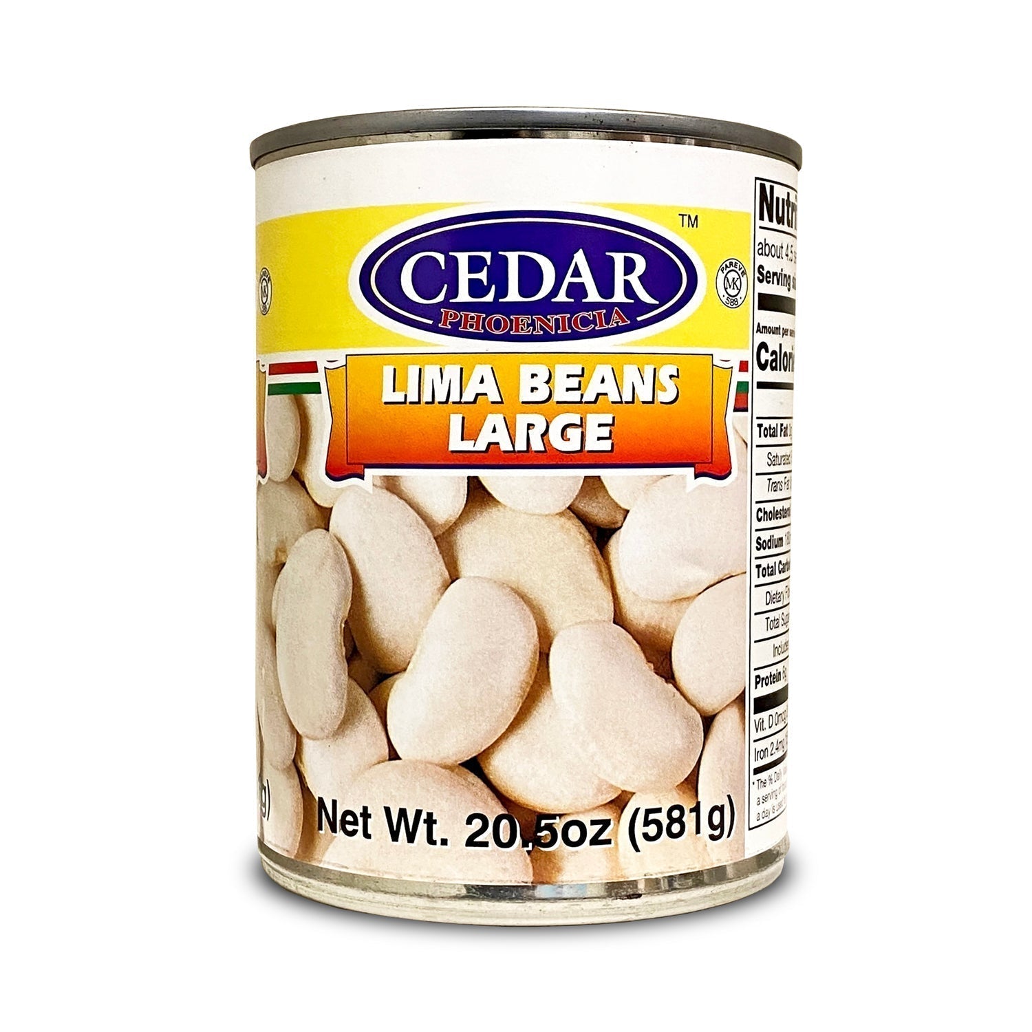 Cedar Large White Lima Beans - 20 Oz Pack, Perfect for Soups, Stews, and Side Dishes