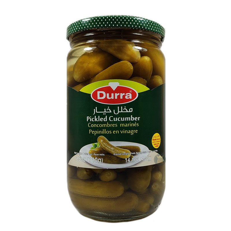 Durra Pickled Cucumbers - Crunchy, Tangy Snack Perfect for Salads and Sandwiches
