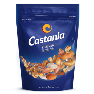 Castania Healthy Nut Mix - 7-Pack Snack Blend of Almonds, Cashews, Pistachios & Roasted Peanuts