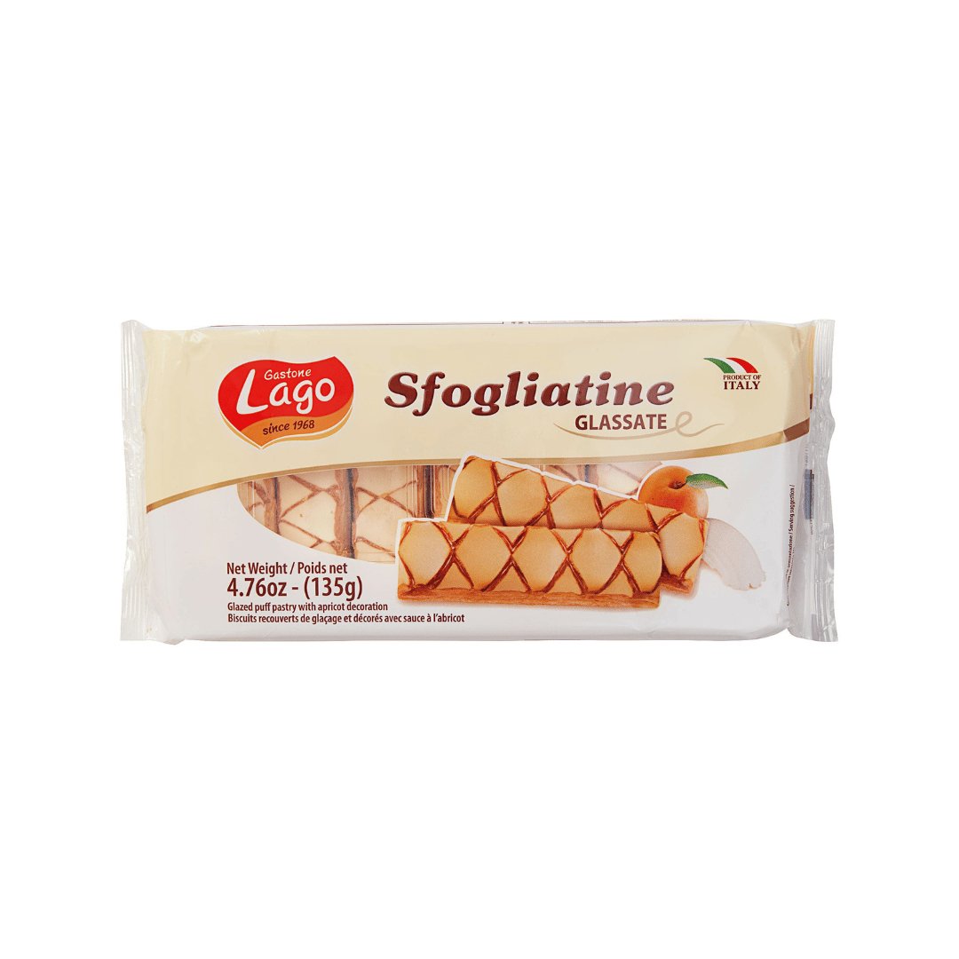 Gastone Lago Italian Puff Pastry Sfogliatine Glassate 135g - Flaky Glazed Delicacy