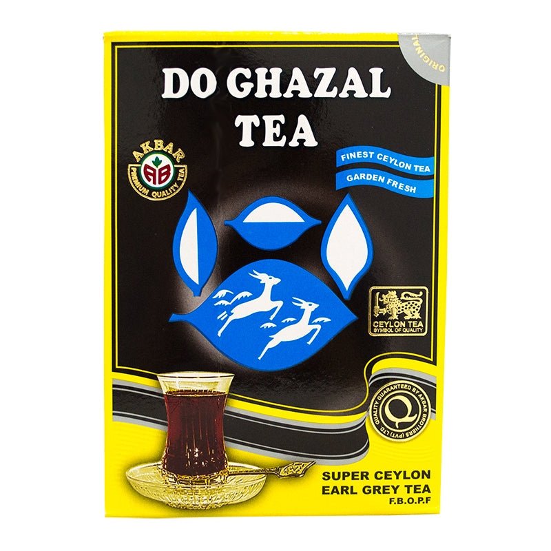 Ghazalain 7 Oz Ceylon Earl Grey Tea Bags - Premium Quality Super Ceylon Blend 200Gr