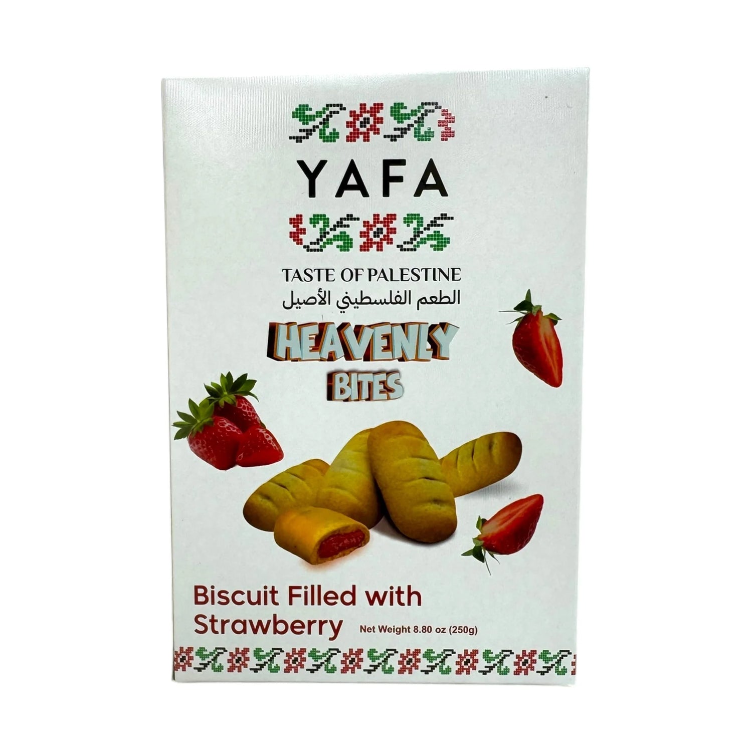 Yafa Strawberry Filled Biscuits - Delicate Treats with Sweet Strawberry Flavor 200g