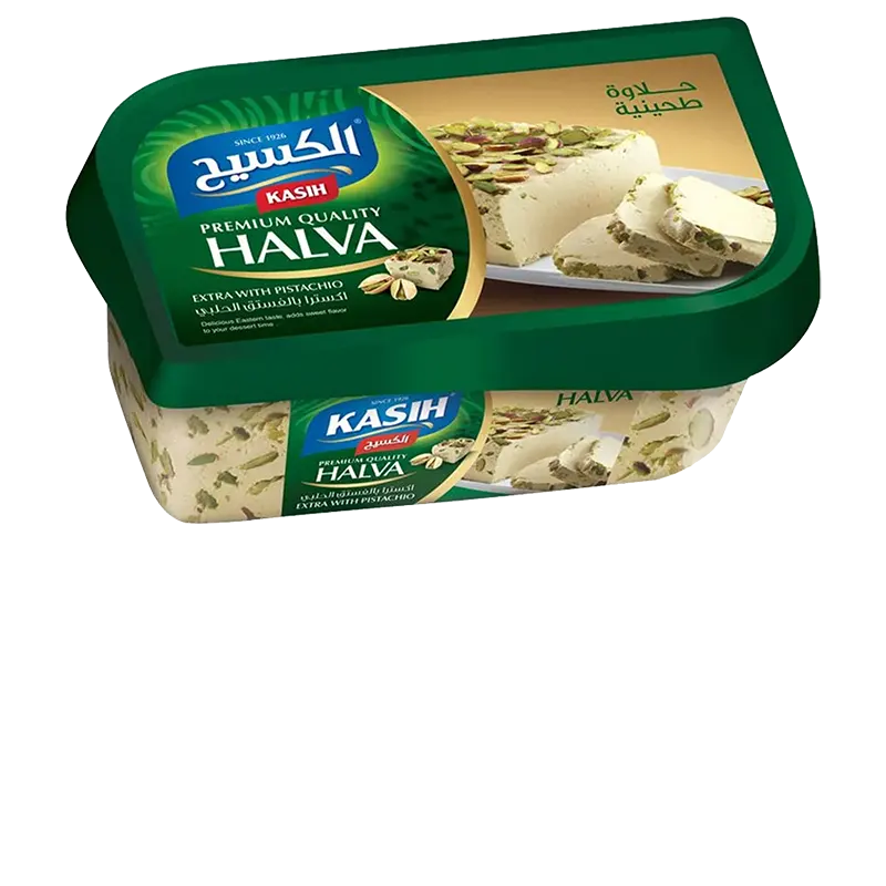Extra Pistachio Halva - Authentic Gourmet Delight with Nutty Flavor and Rich Texture