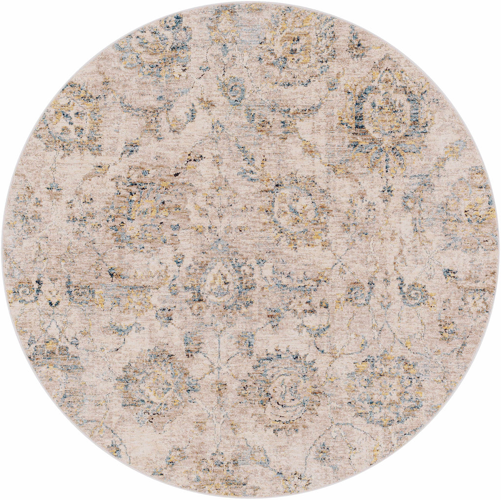 Morinville Teal Floral Rug