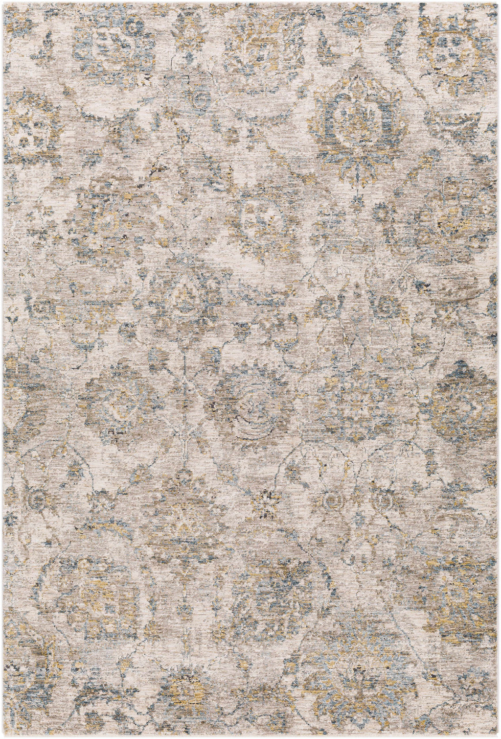 Morinville Teal Floral Rug