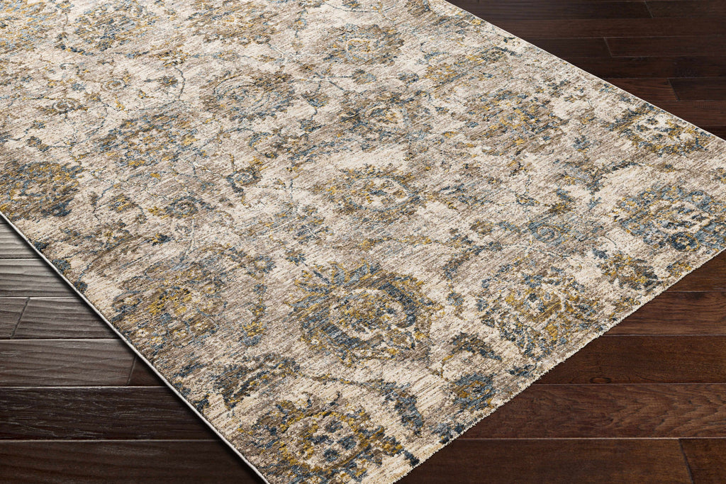 Morinville Teal Floral Rug