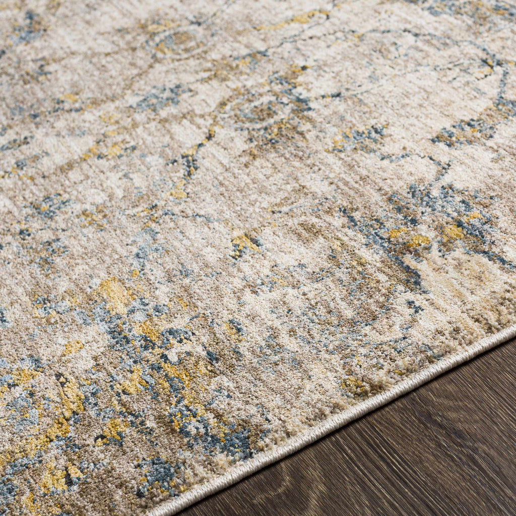Morinville Teal Floral Rug