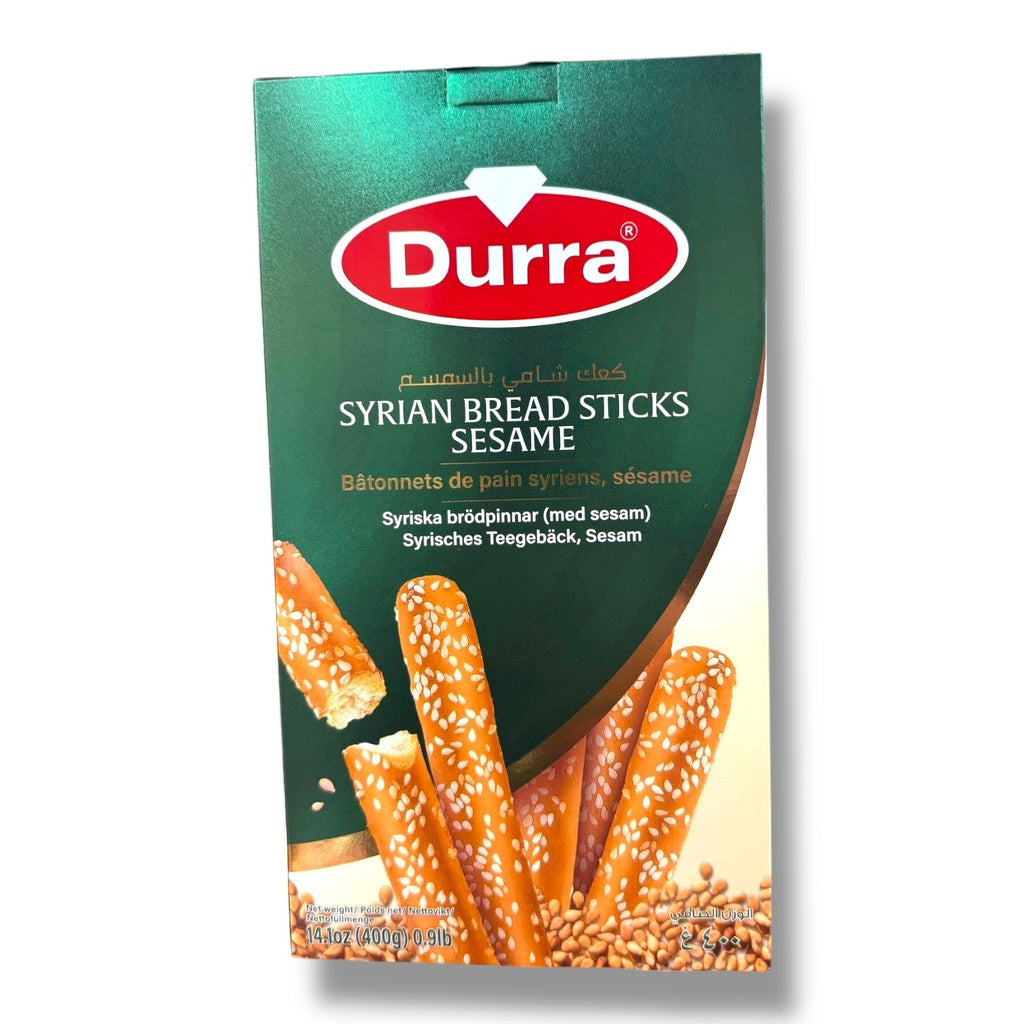 Durra Syrian Bread Sticks with Sesame - Authentic and Flavorful Crunchy Snacks