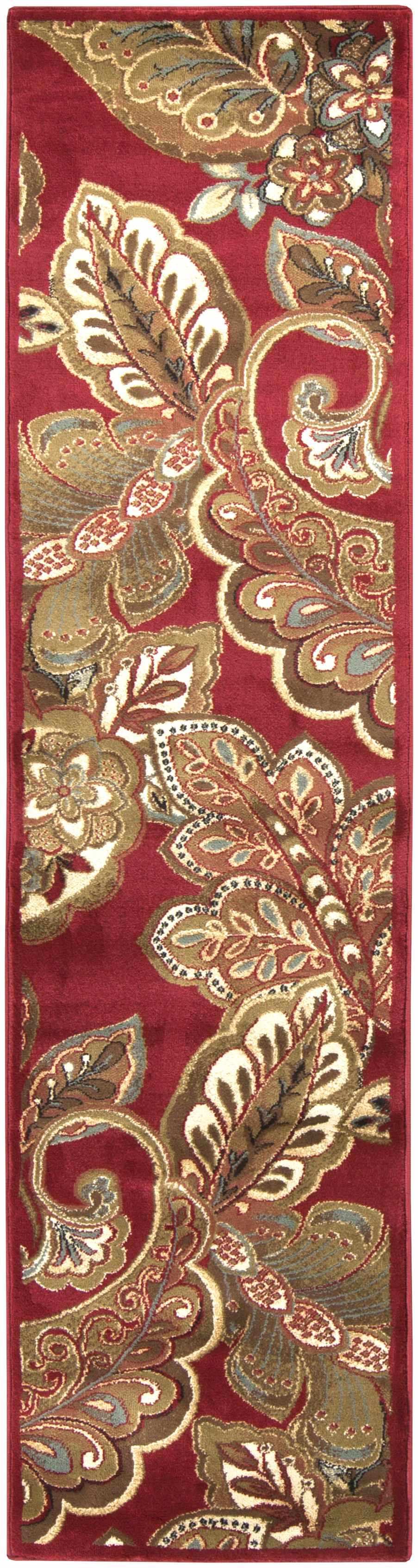 Beedeville Red Floral Rug