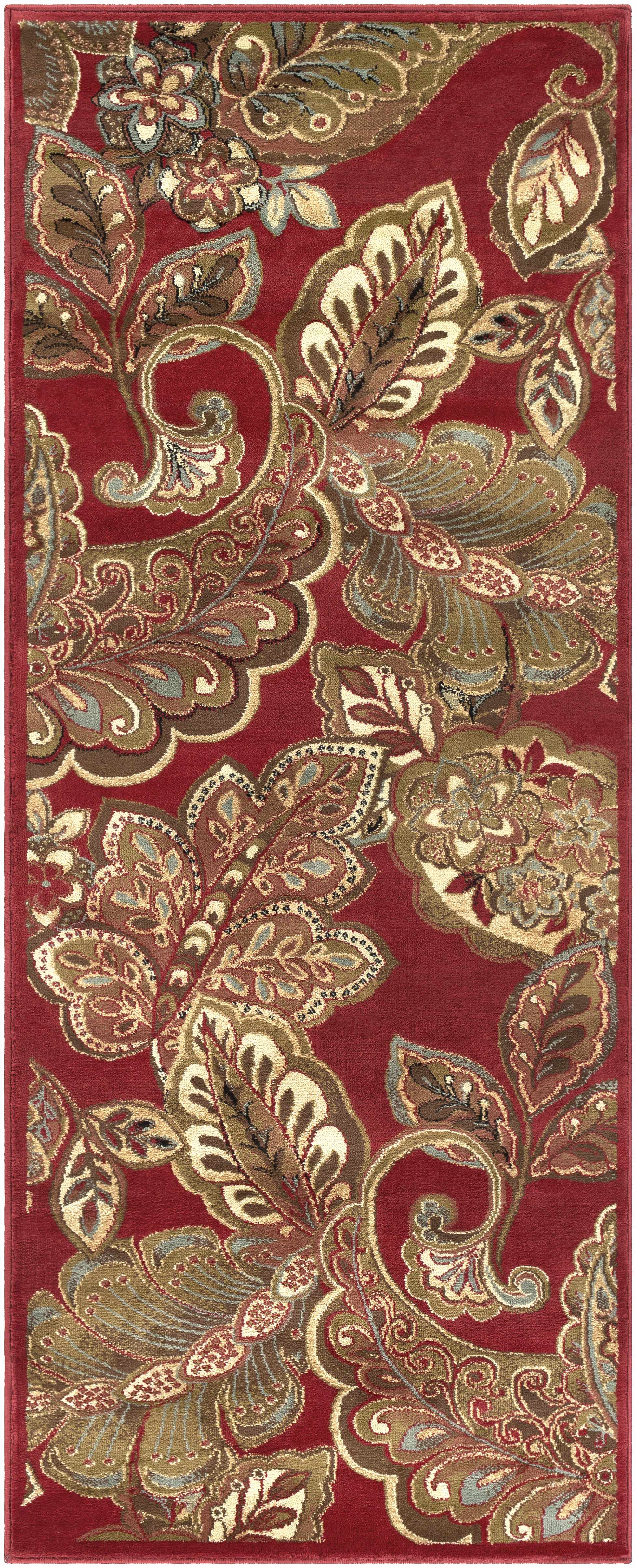 Beedeville Red Floral Rug