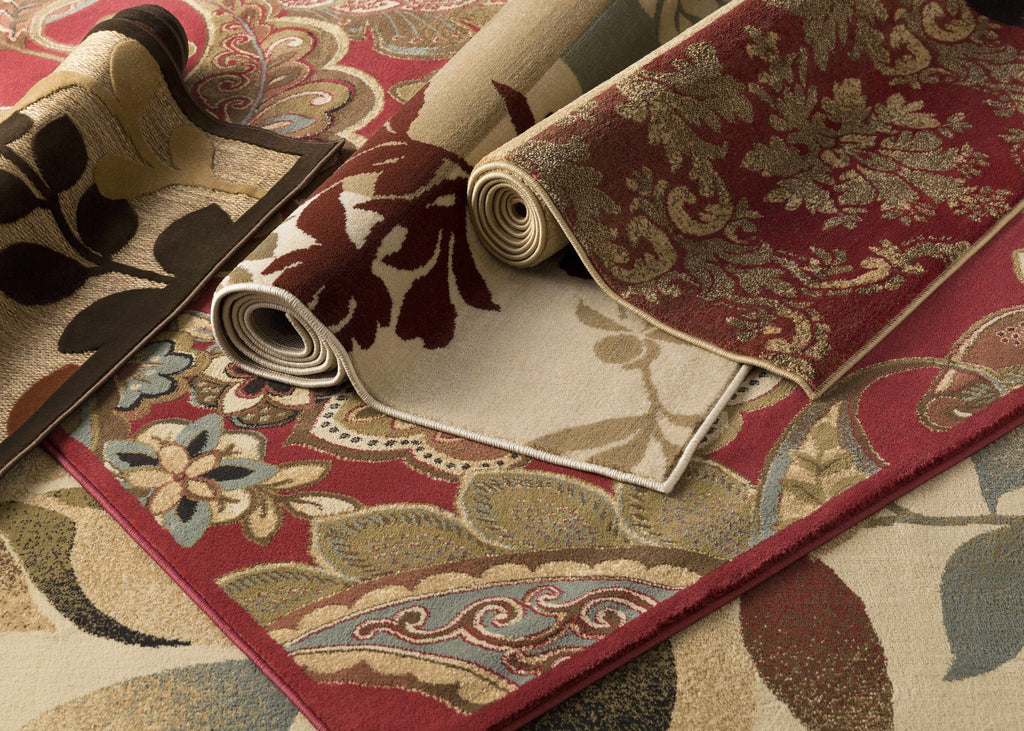 Beedeville Red Floral Rug