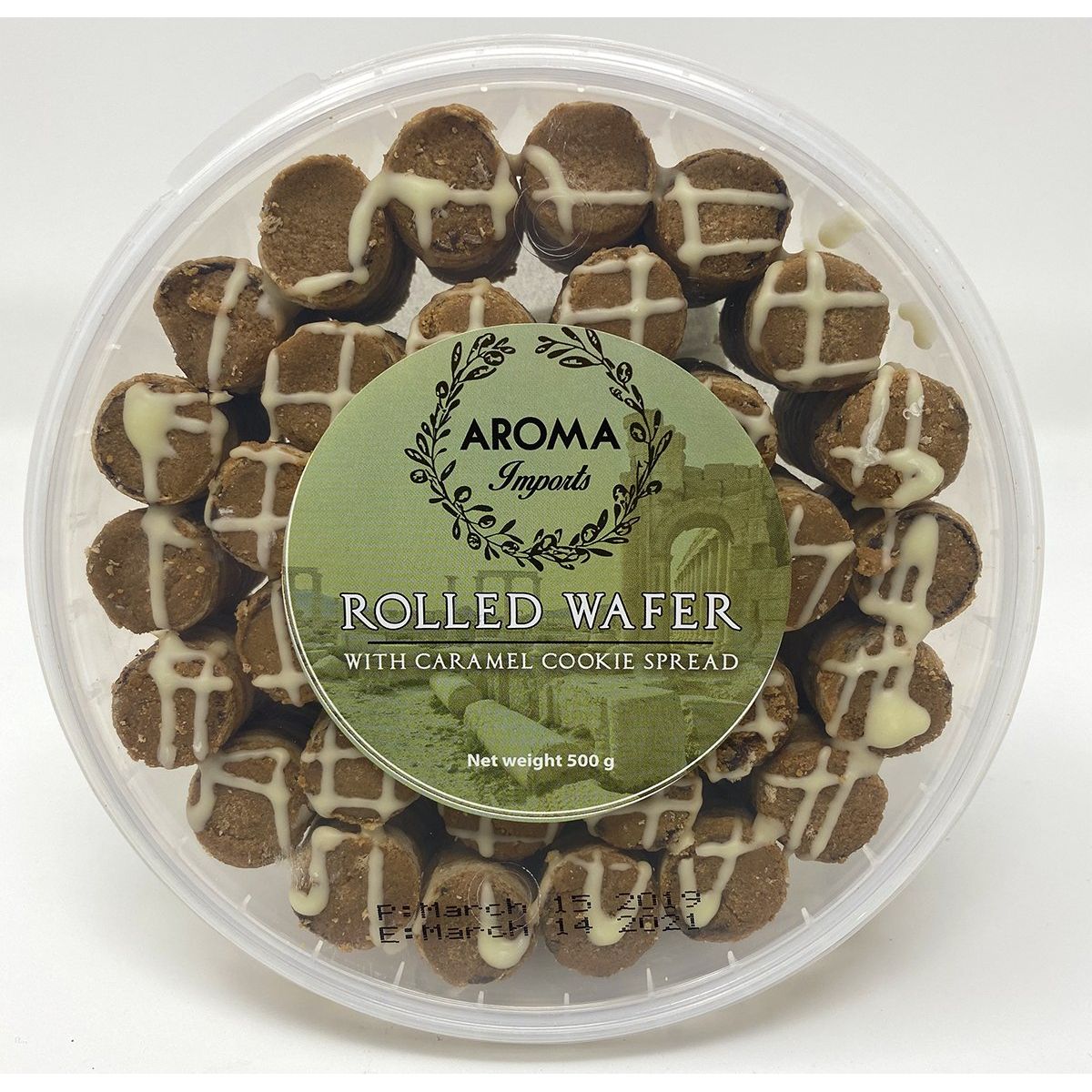 Caramel Rolled Wafer - Aroma Imports