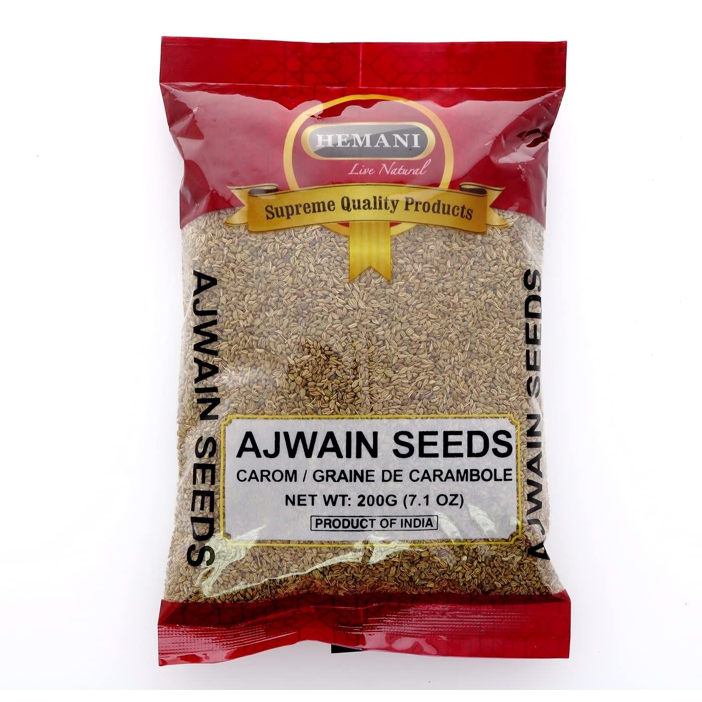 Carom Seed - Ajwain Seeds 200g (7.1 OZ) - For Cooking & Ayurvedic Medicine - Product of India