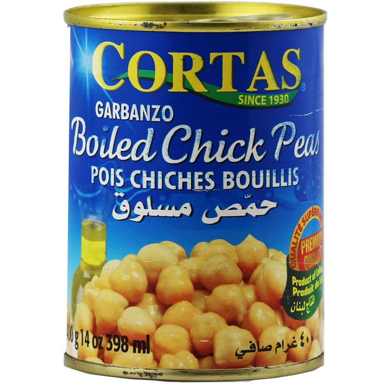 Cortas Garbanzo Boiled Chickpeas Pois Chiches Bouillis 14 Oz 400 Gr