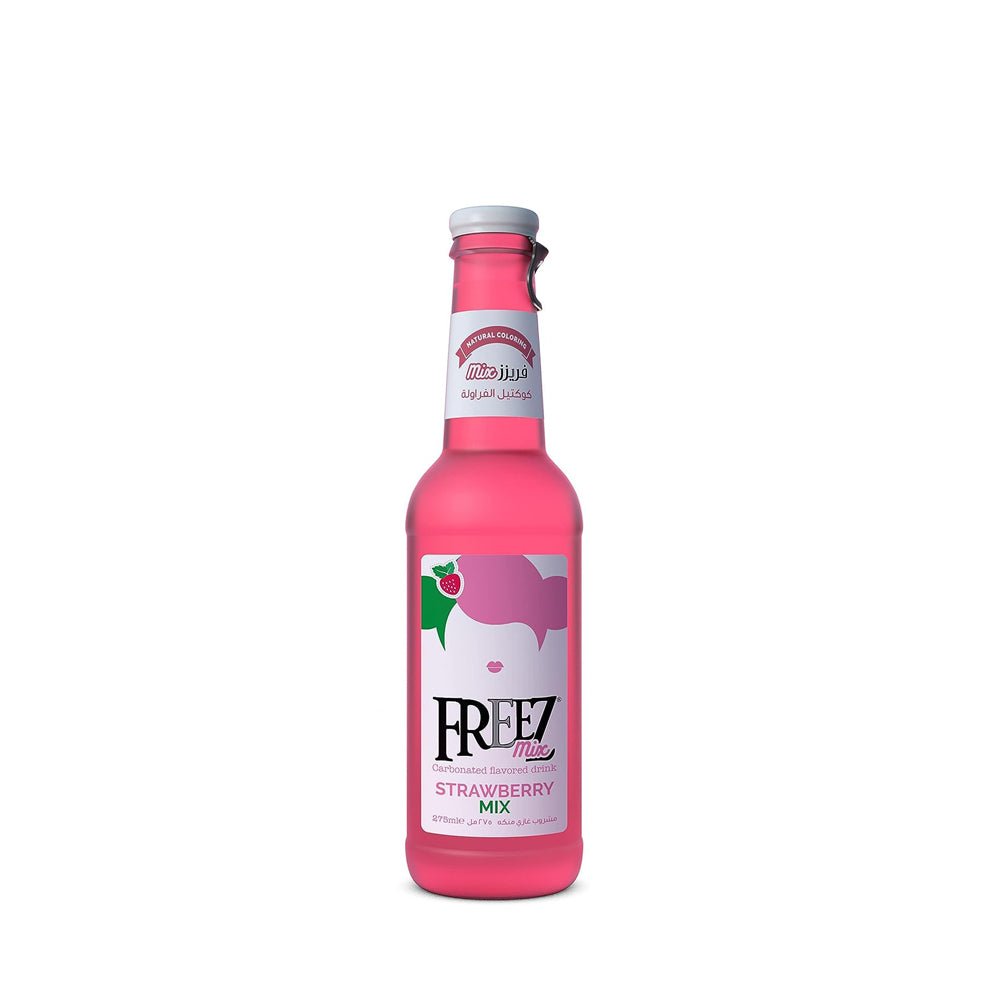 Sparkling Strawberry Beverage 275Ml by Freez Mix - Refreshing Effervescent Drink