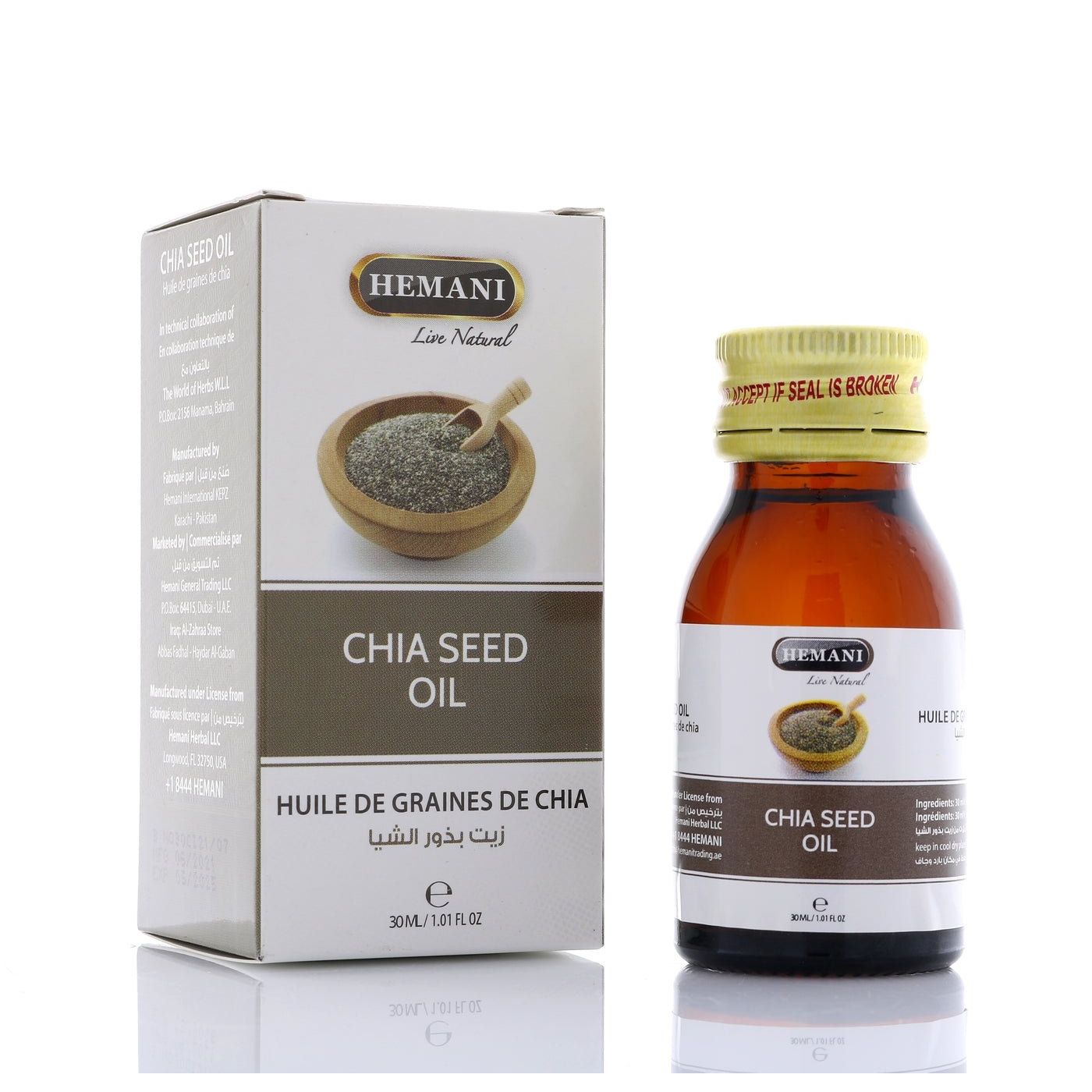 HEMANI Chia Seed Oil 30mL