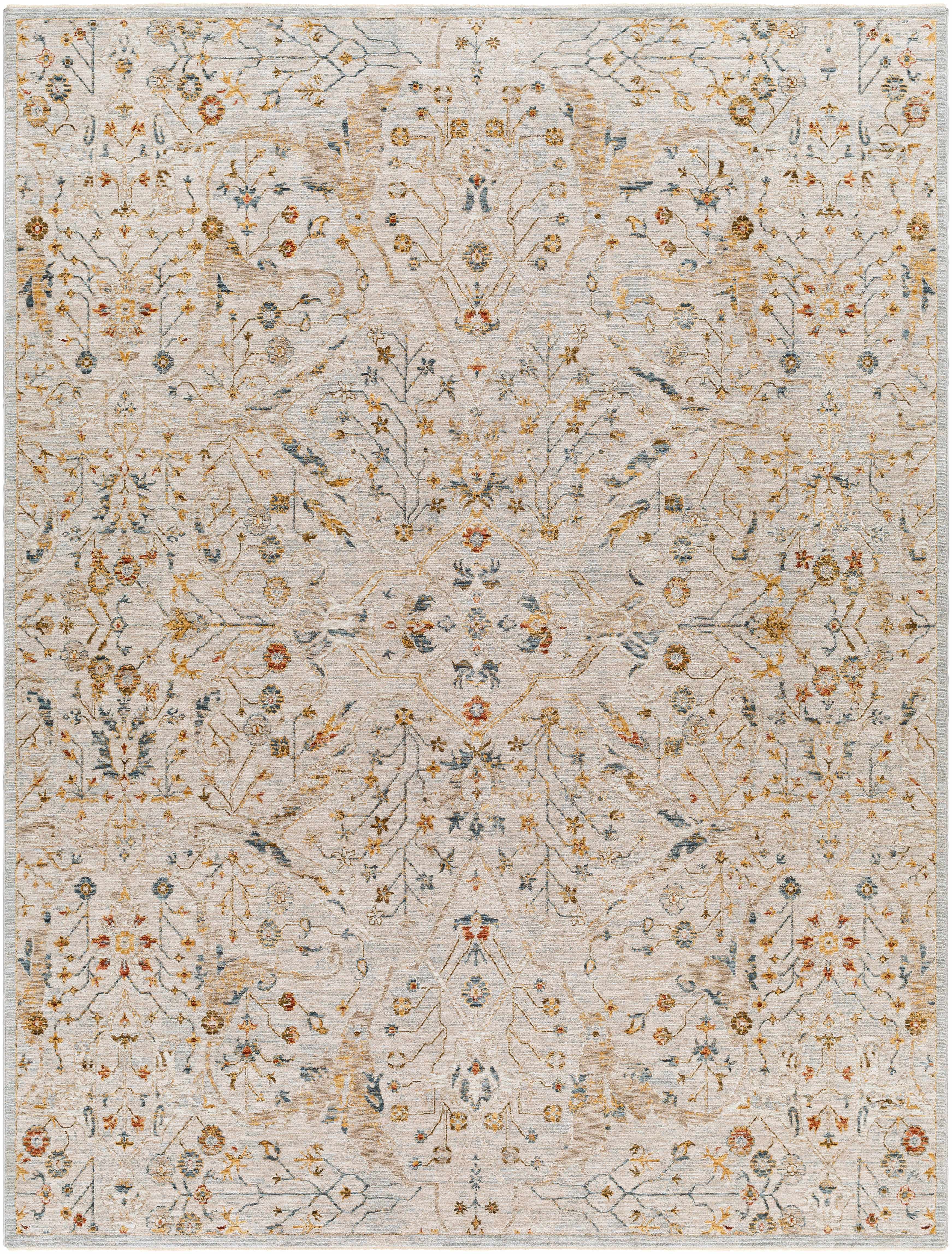Kabungahan Oushak Style Floral Rug