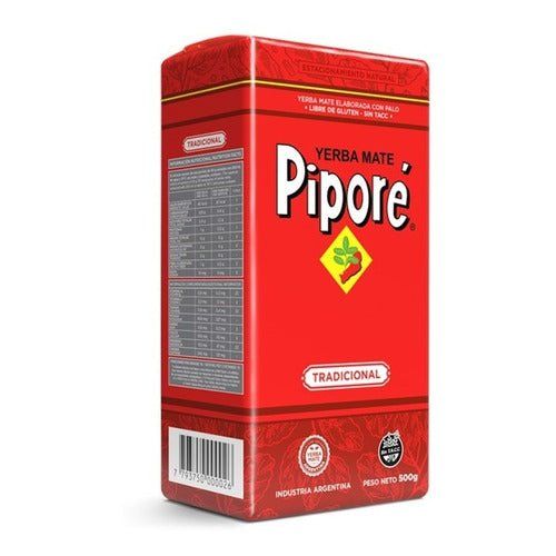 Pipore Yerba Mate Tea 500g – Authentic Argentine Herbal Tea for Energy and Focus