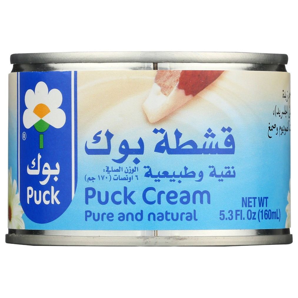Puck Pure Natural Cream for Desserts, 5.3 Oz - Rich Flavor and Creamy Texture