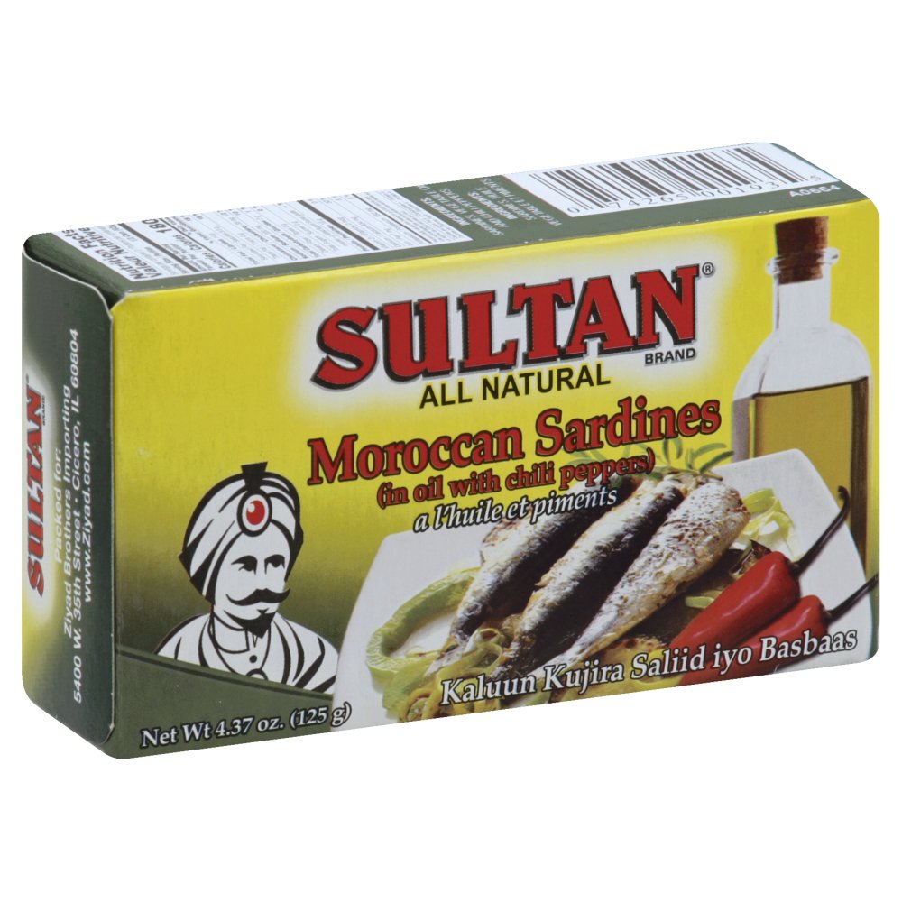 Sultan Canned Sardines With Chili Peppers In Oil, 4.37 Oz - Savory Fish Delight
