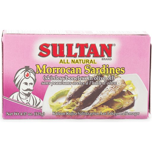 Sultan Canned Sardines In Olive Oil 4.37 Oz - Ideal For Salads, Pizzas, And Pasta Dishes