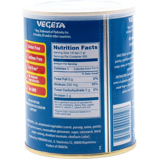 Vegeta Podravka Gourmet All Purpose Seasoning