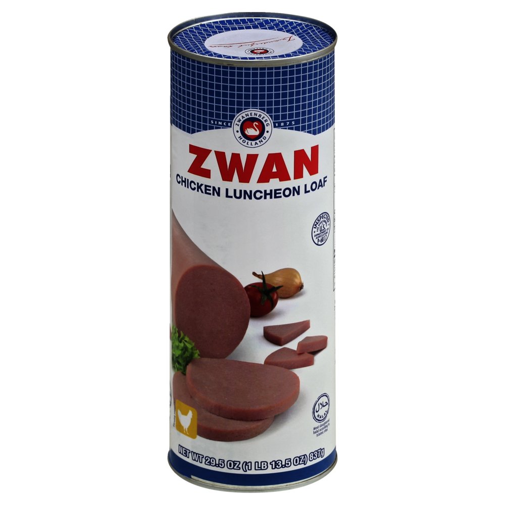 Zwan Chicken Luncheon Meat - 8.1 In, Non-GMO Ingredients, Perfect for Easy Meals