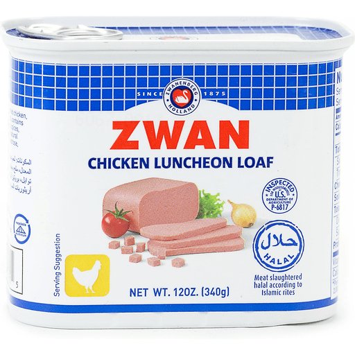 Zwan Halal Chicken Luncheon Loaf, 340g – Premium Quality, Tender Texture, Versatile Snack
